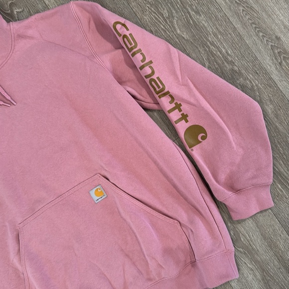 Carhartt pink loose fit hoodie TS0288-M men’s sz XL - Picture 2 of 11